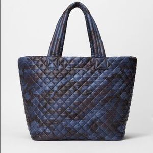 MZ Wallace  Large Metro Tote in dark blue camo